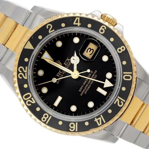 Rolex GMT-Master II 16713 40mm Yellow gold and Stainless steel Black