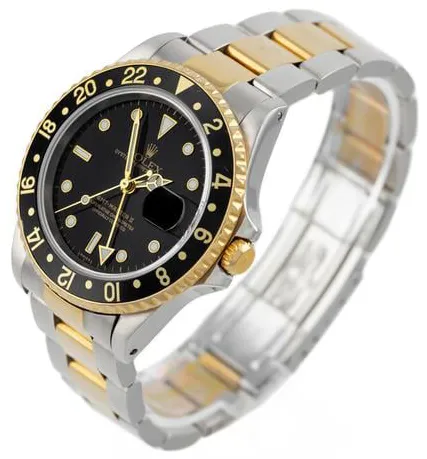 Rolex GMT-Master II 16713 40mm Yellow gold and Stainless steel Black 2