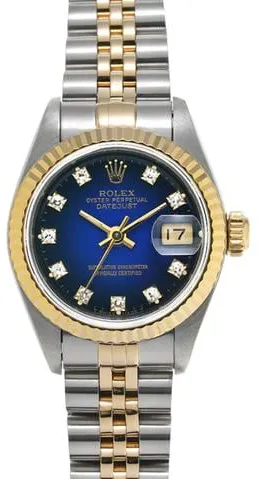 Rolex Datejust 69173G 26mm Stainless steel Blue