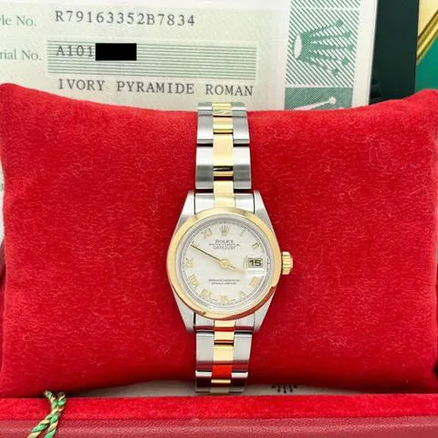 Rolex Lady-Datejust 79163 26mm Yellow gold White