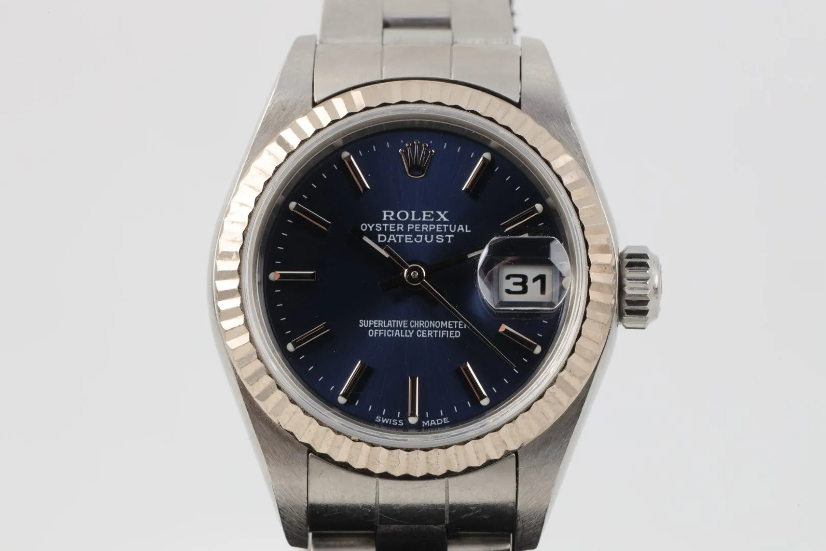 Rolex Lady-Datejust 79174 26mm Stainless steel Blue