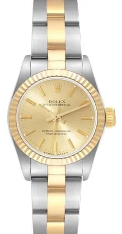 Rolex Oyster Perpetual 67193 24mm Stainless steel Champagne