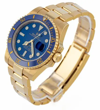 Rolex Submariner Date 116618LB 40mm Yellow gold Blue 2