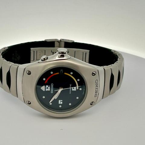SEIKO KINETIC ARCTURA 5M42-0E30 希少 腕時計 Seiko Arctura 5M42 0E30 Stainless steel Dark Blue 1995