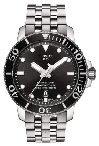 Tissot Seastar 1000 T120.407.11.051.00 43mm Stainless steel Black