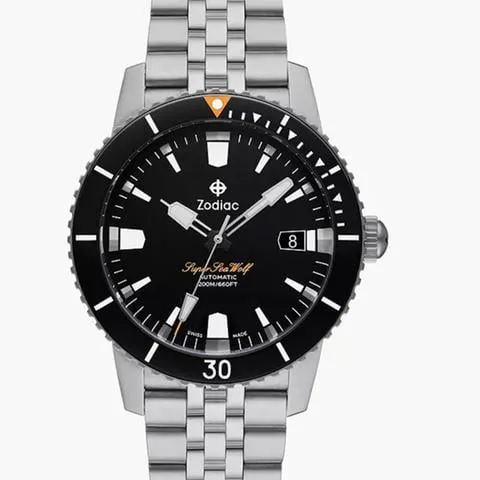 Zodiac Sea Wolf 40mm Stainless steel Black