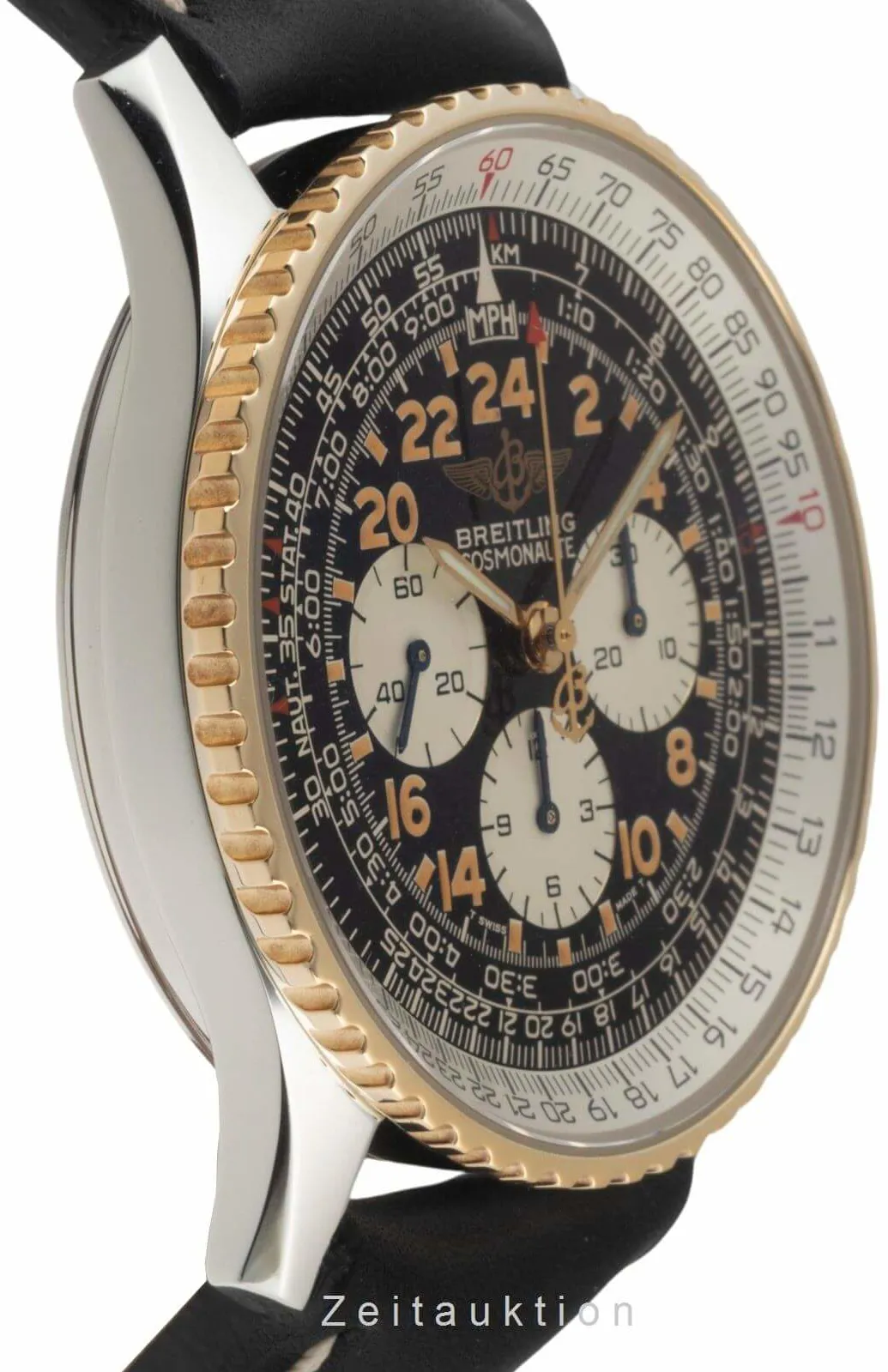 Breitling Navitimer D12022 41mm Yellow gold and Stainless steel Black 6