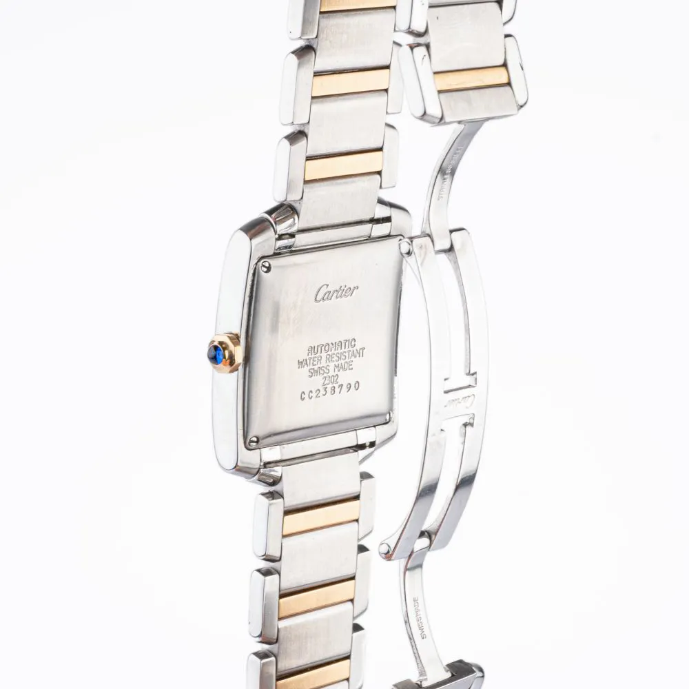 Cartier Tank Française 29mm Steel and yellow gold Cream 1