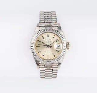 Rolex Lady-Datejust 69179 White gold Champagne