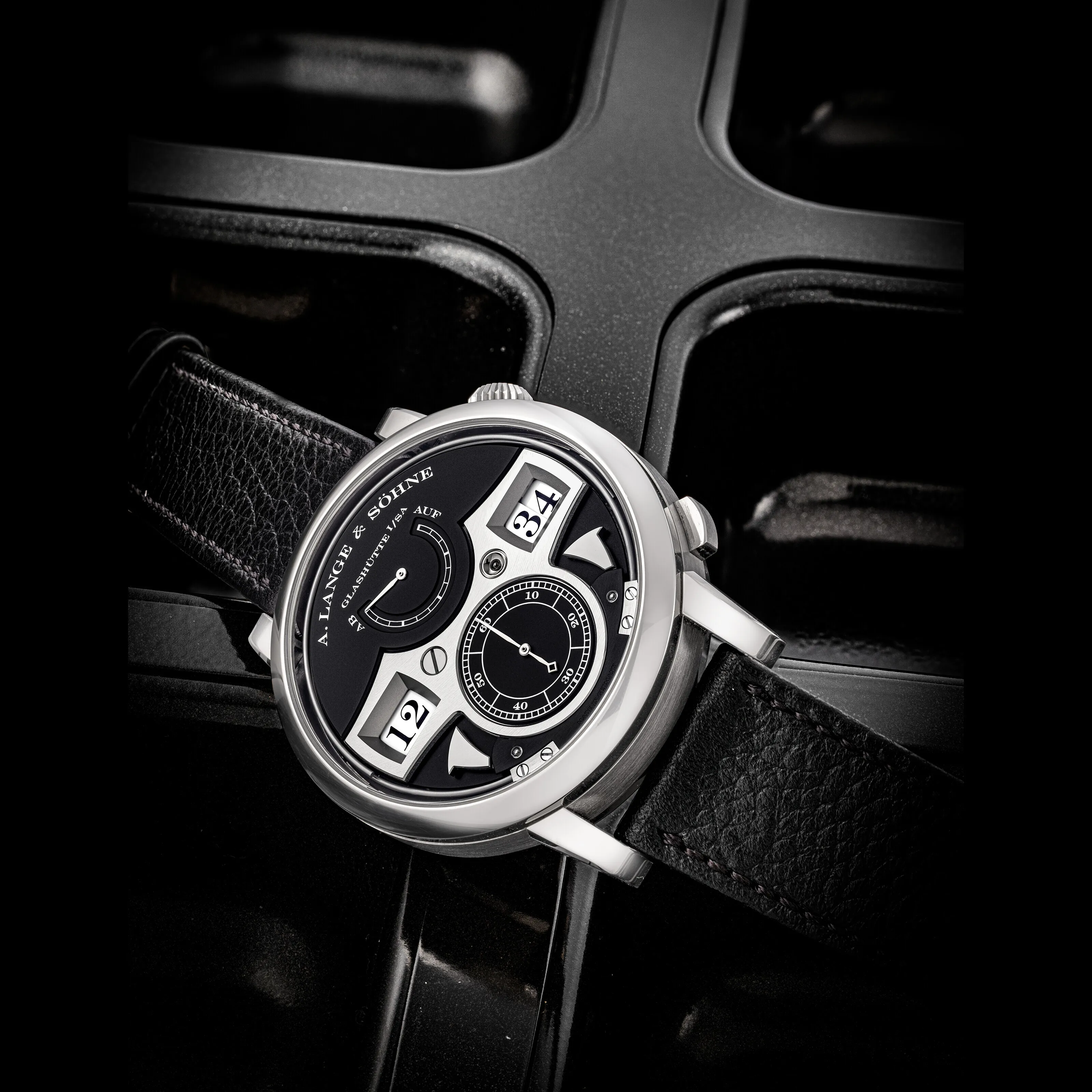 A. Lange & Söhne Zeitwerk 145.029 44mm White gold Black