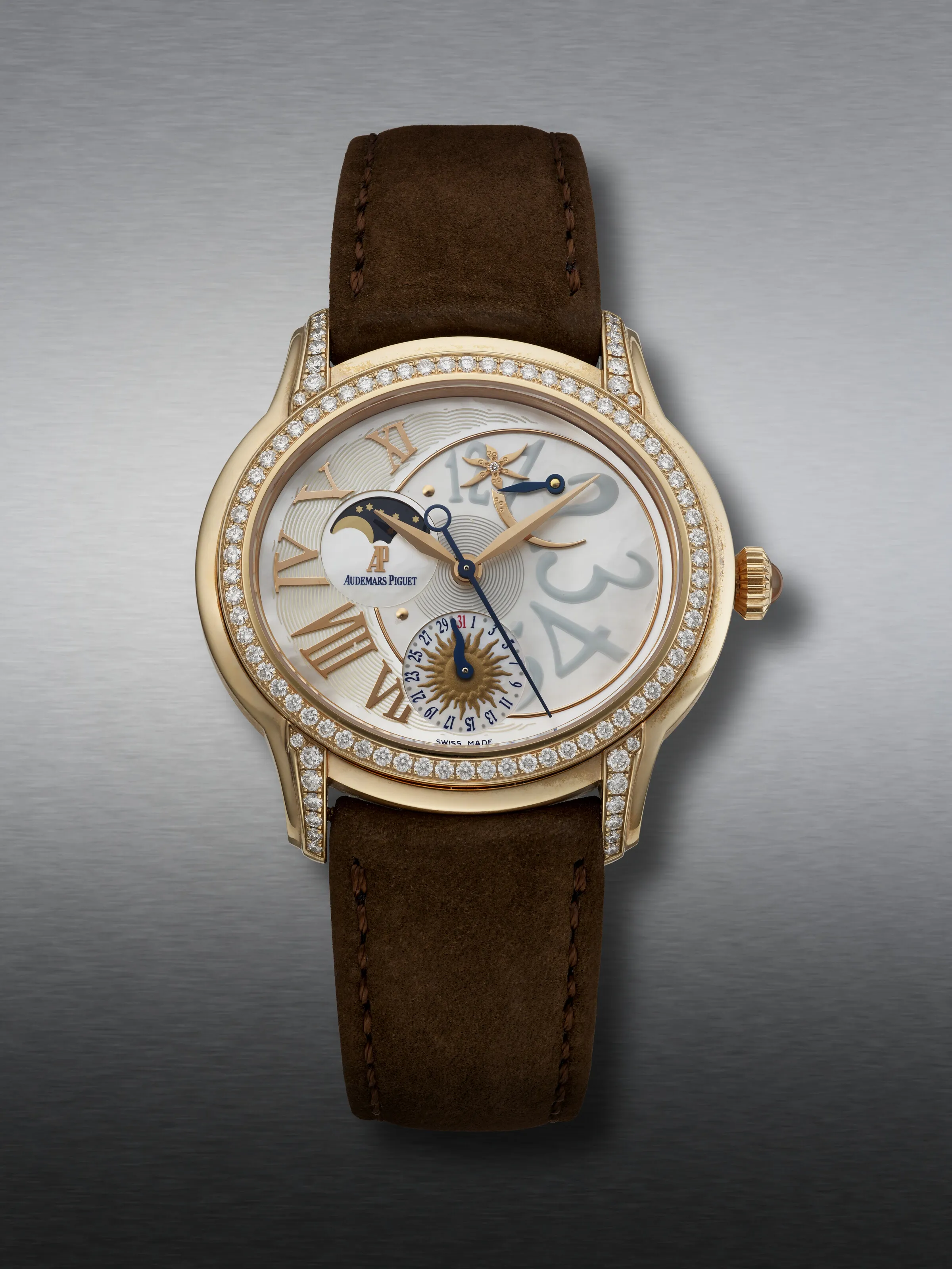 Audemars Piguet Millenary 77315OR 39mm Rose gold and Diamond Mother-of-pearl