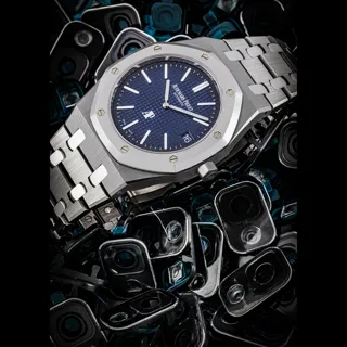 Audemars Piguet Royal Oak 15202IP Platinum and Titanium Blue