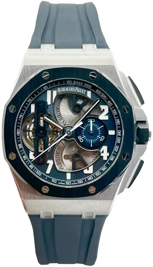 Audemars Piguet Royal Oak Offshore Tourbillon  26388PO.OO.D027CA.01 44mm Platinum Blue