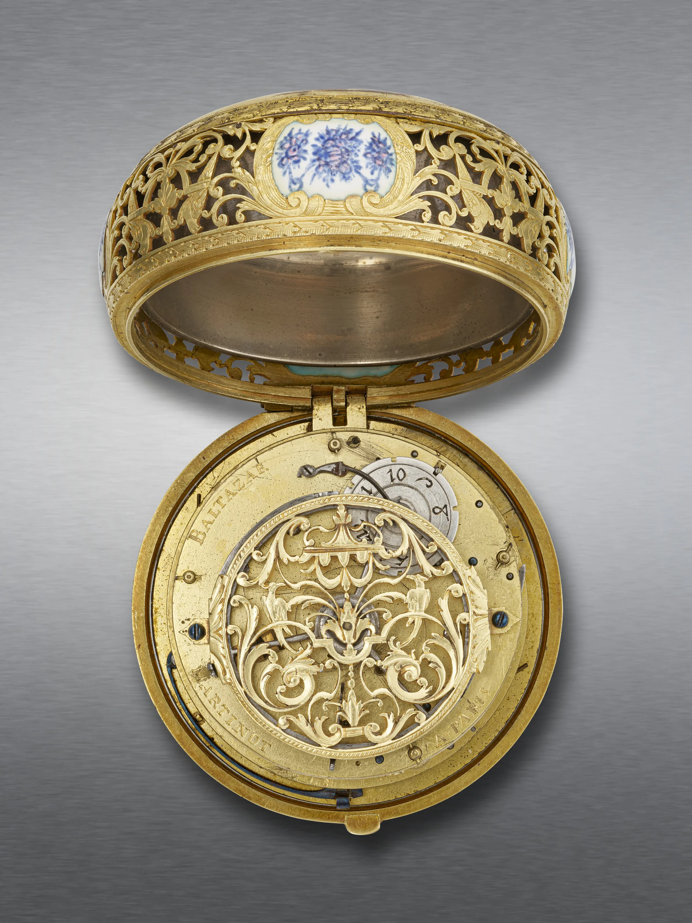 Balthazar Martinot 52mm Gilt-metal and Enamel White 2