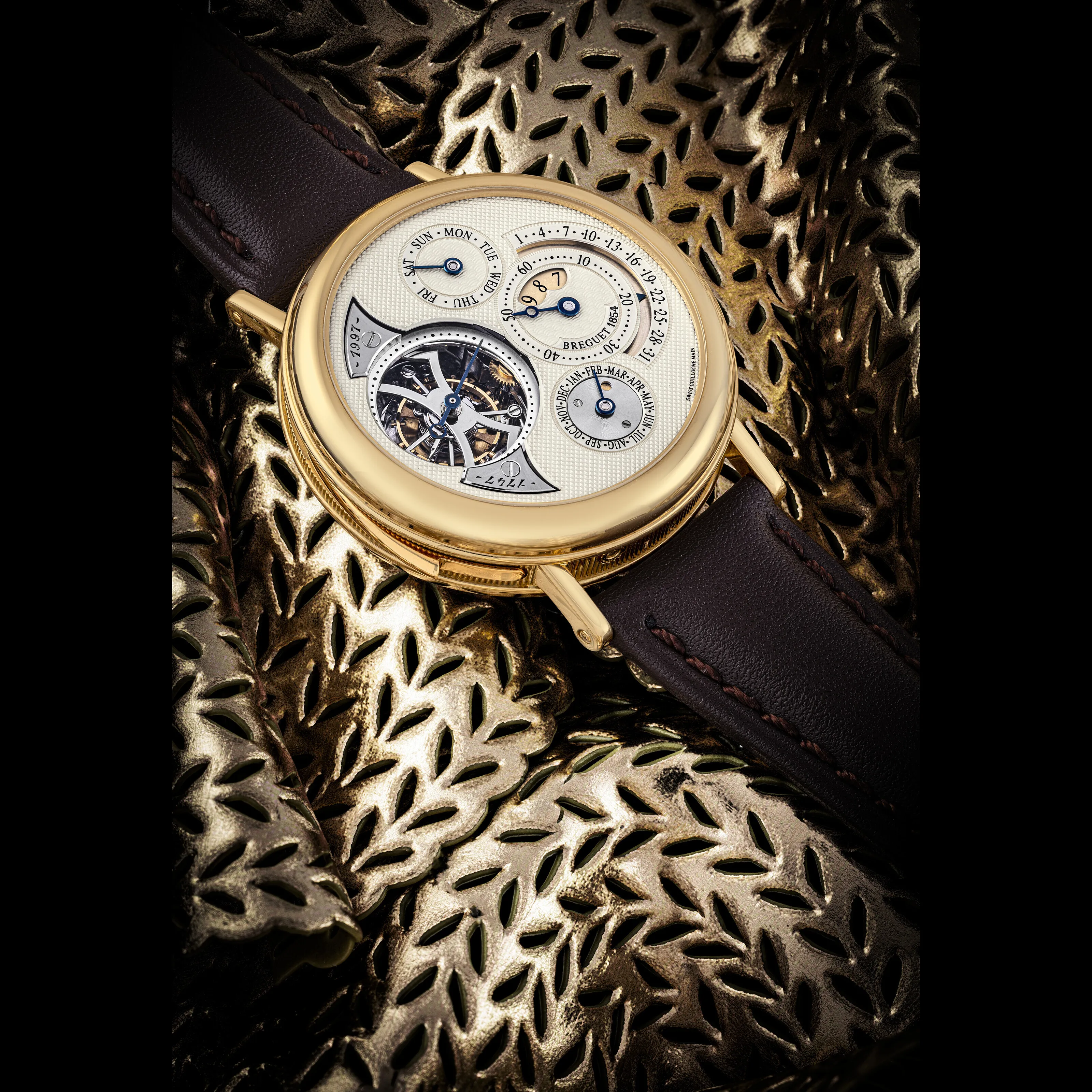 Breguet 3857 40mm Yellow gold Silver