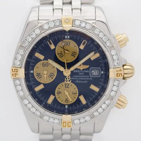 Breitling Chronomat B13356 44mm Yellow gold and Stainless steel Blue