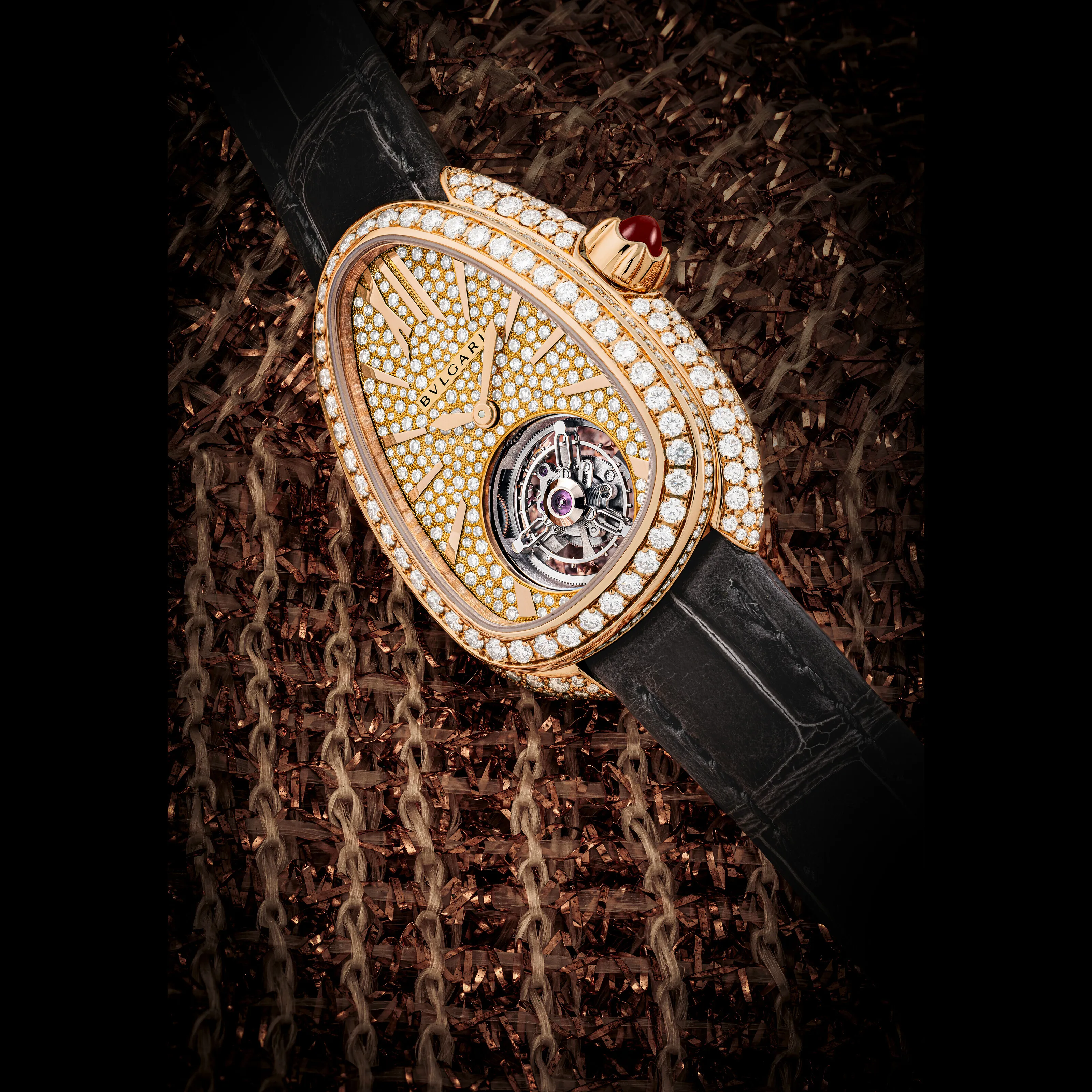 Bulgari Serpenti Seduttori BVLGARI 21mm Rose gold and Diamond Diamond