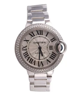 Cartier Ballon Bleu 487055TX 3491 White gold and Diamond Silver