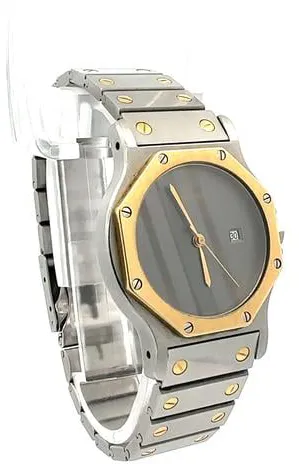 Cartier Santos 2965 30mm Yellow gold and Stainless steel Gray 5