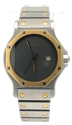 Cartier Santos 2965 30mm Yellow gold and Stainless steel Gray 6