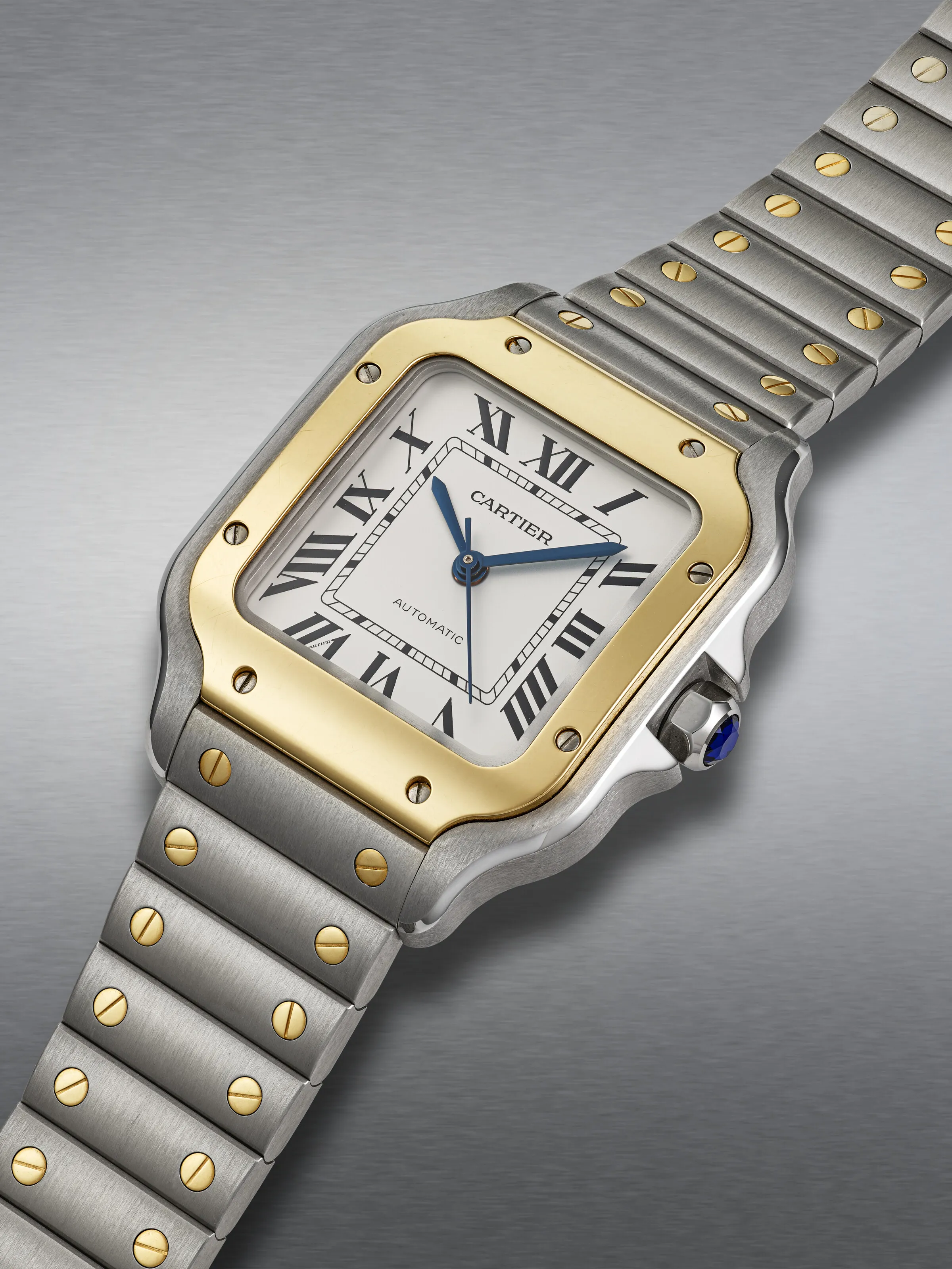 Cartier Santos 4075 35mm Yellow gold and stainless steel Silver 1