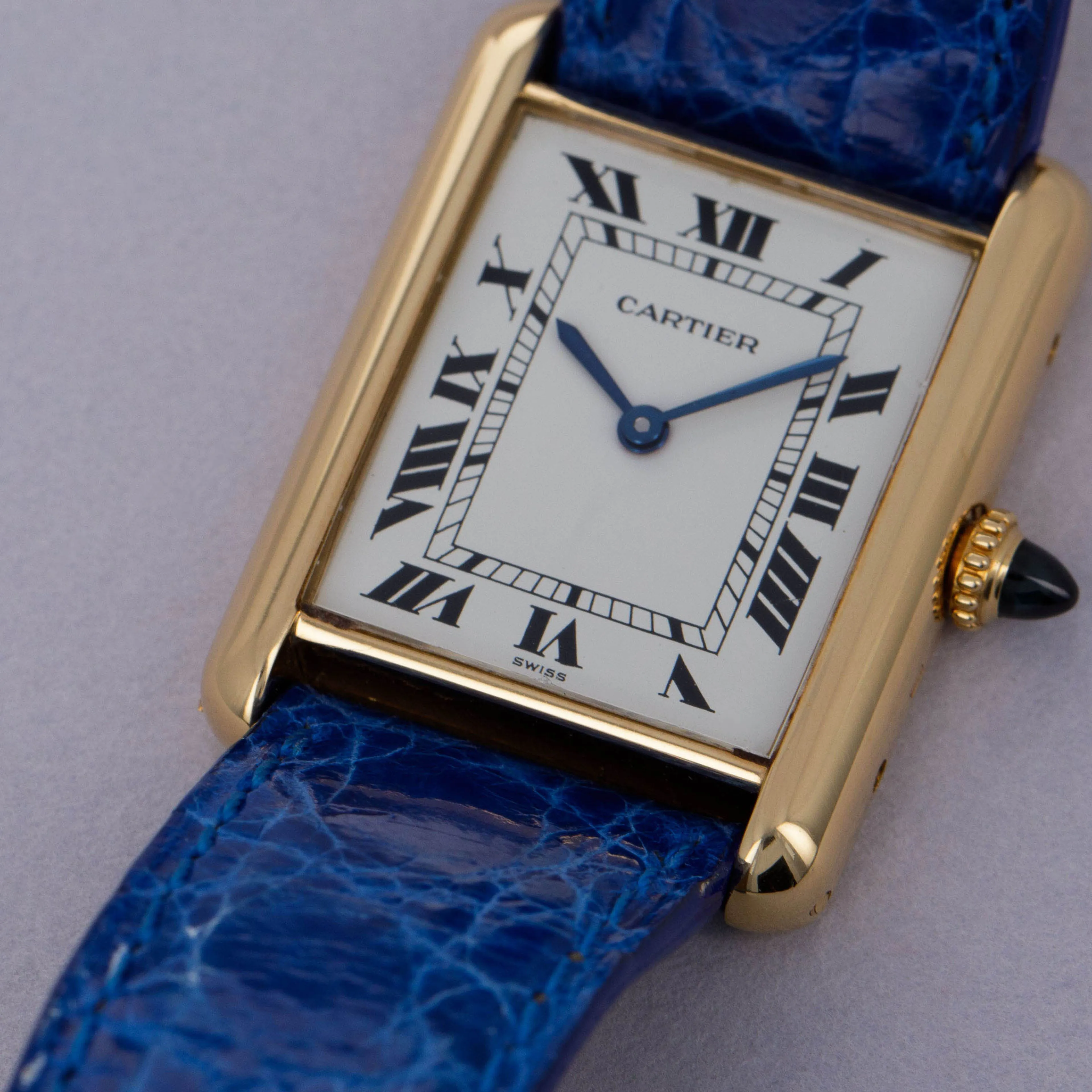 Cartier Tank Louis 78086 30mm Yellow gold Silver 2