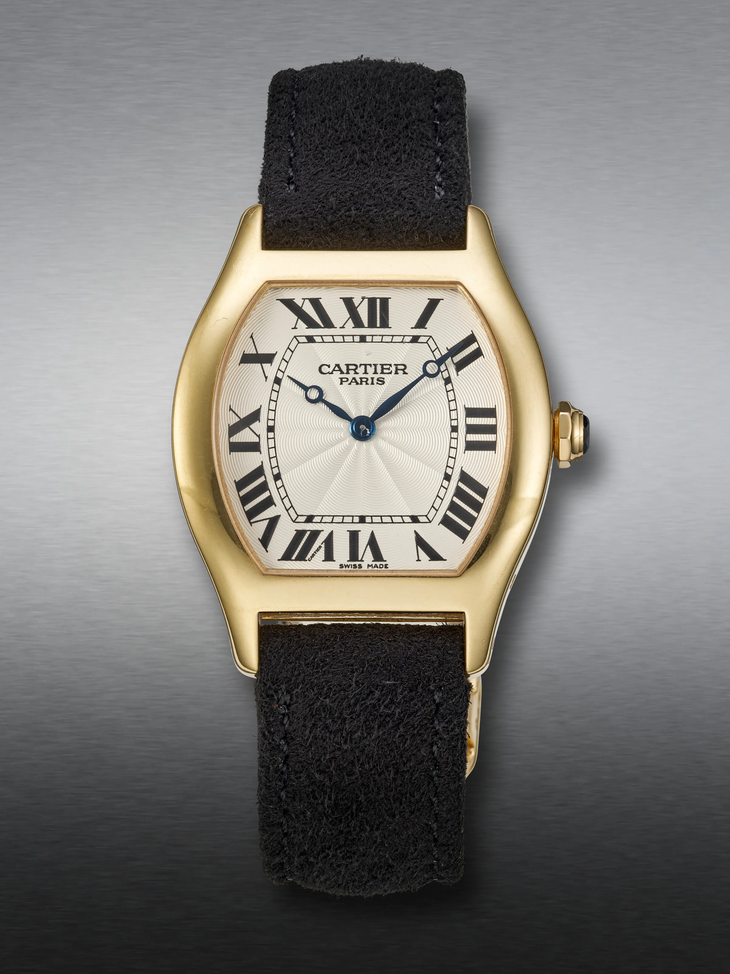 Cartier Tortue 2498E 34mm Rose gold Silver