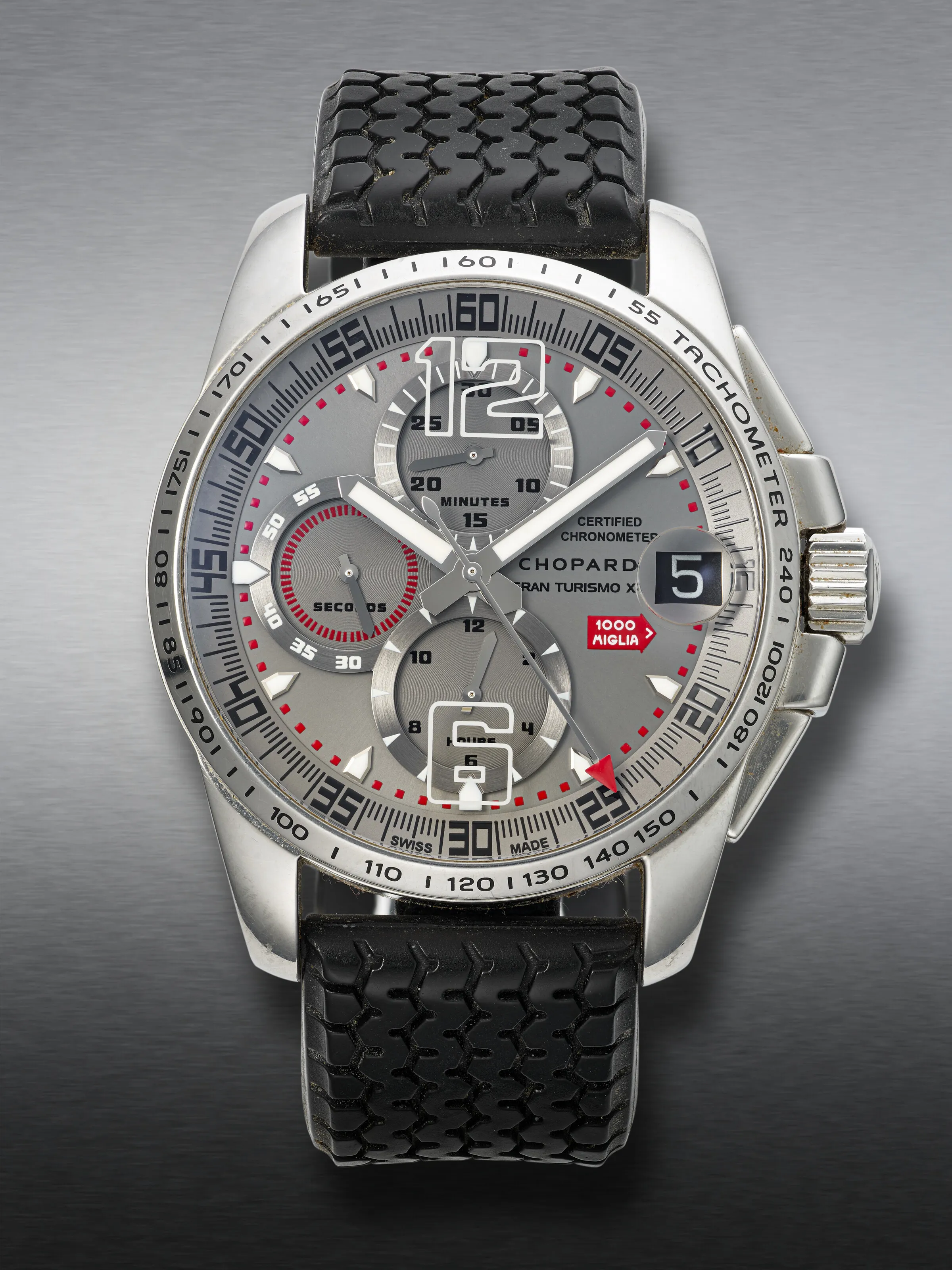 Chopard Gran Turismo XL Mille Miglia 16/8489 43mm Stainless steel Gray