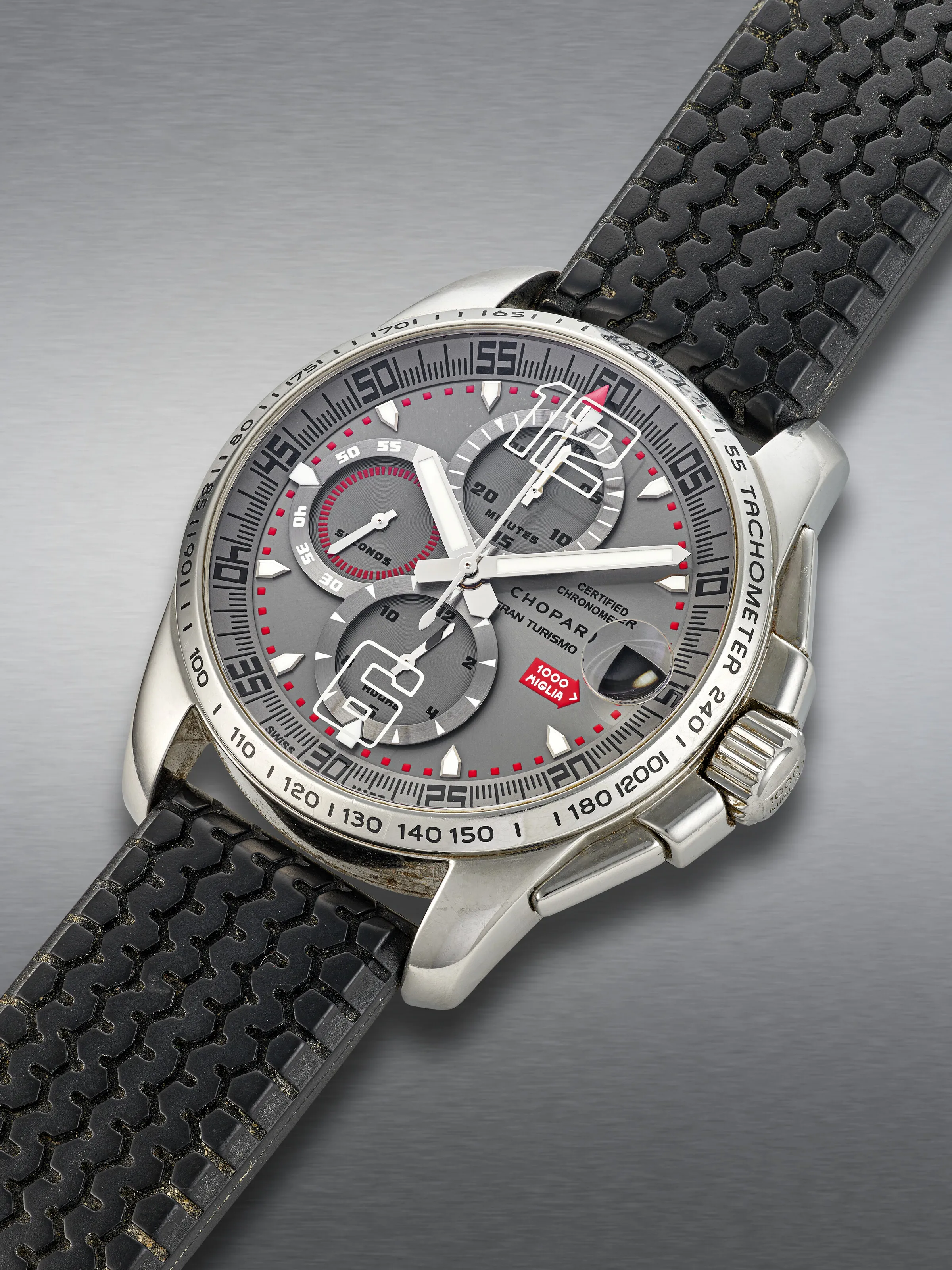 Chopard Gran Turismo XL Mille Miglia 16/8489 43mm Stainless steel Gray 1