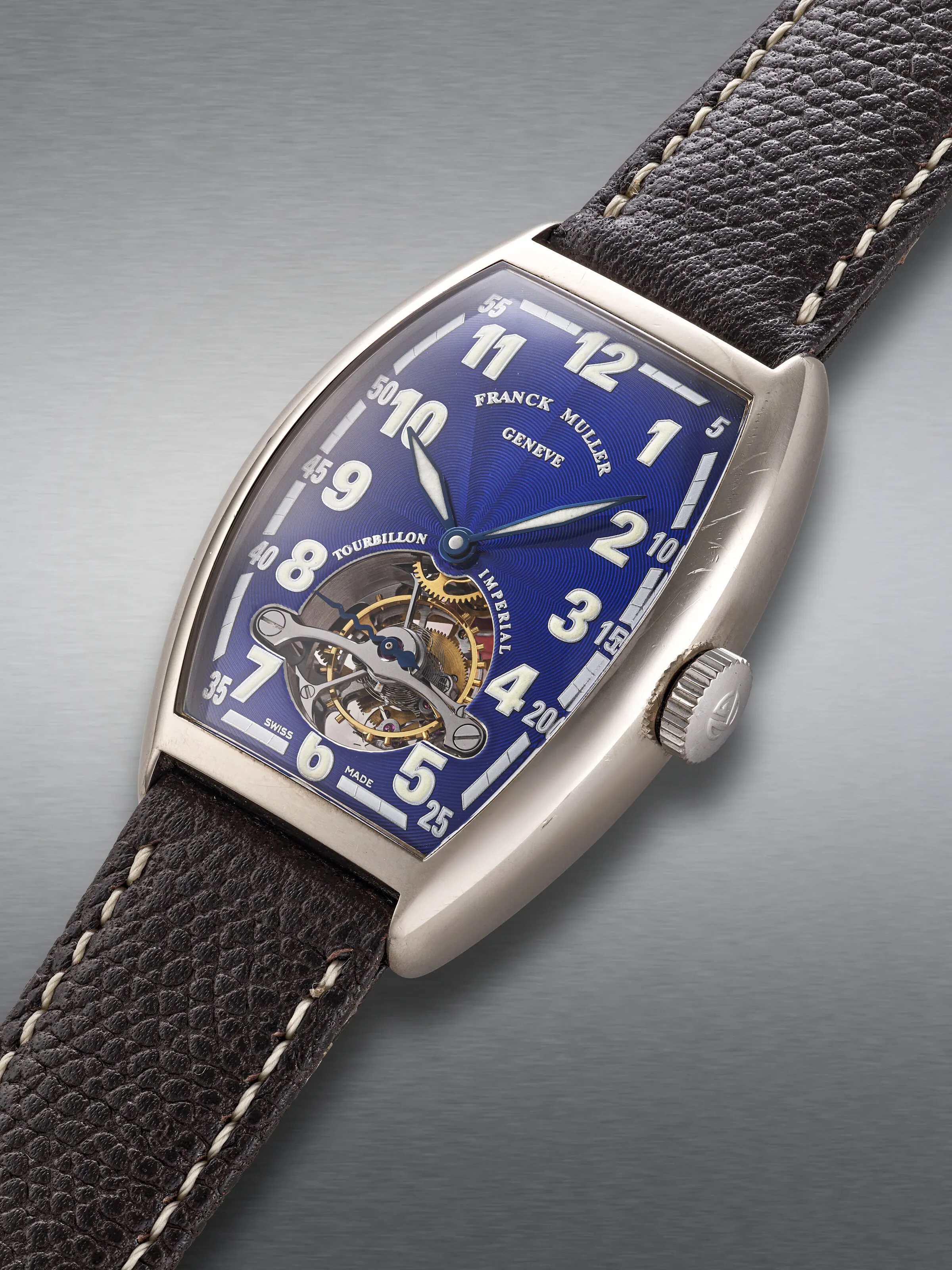 Franck Muller Imperial Tourbillon 5850T 31mm White gold Blue 1