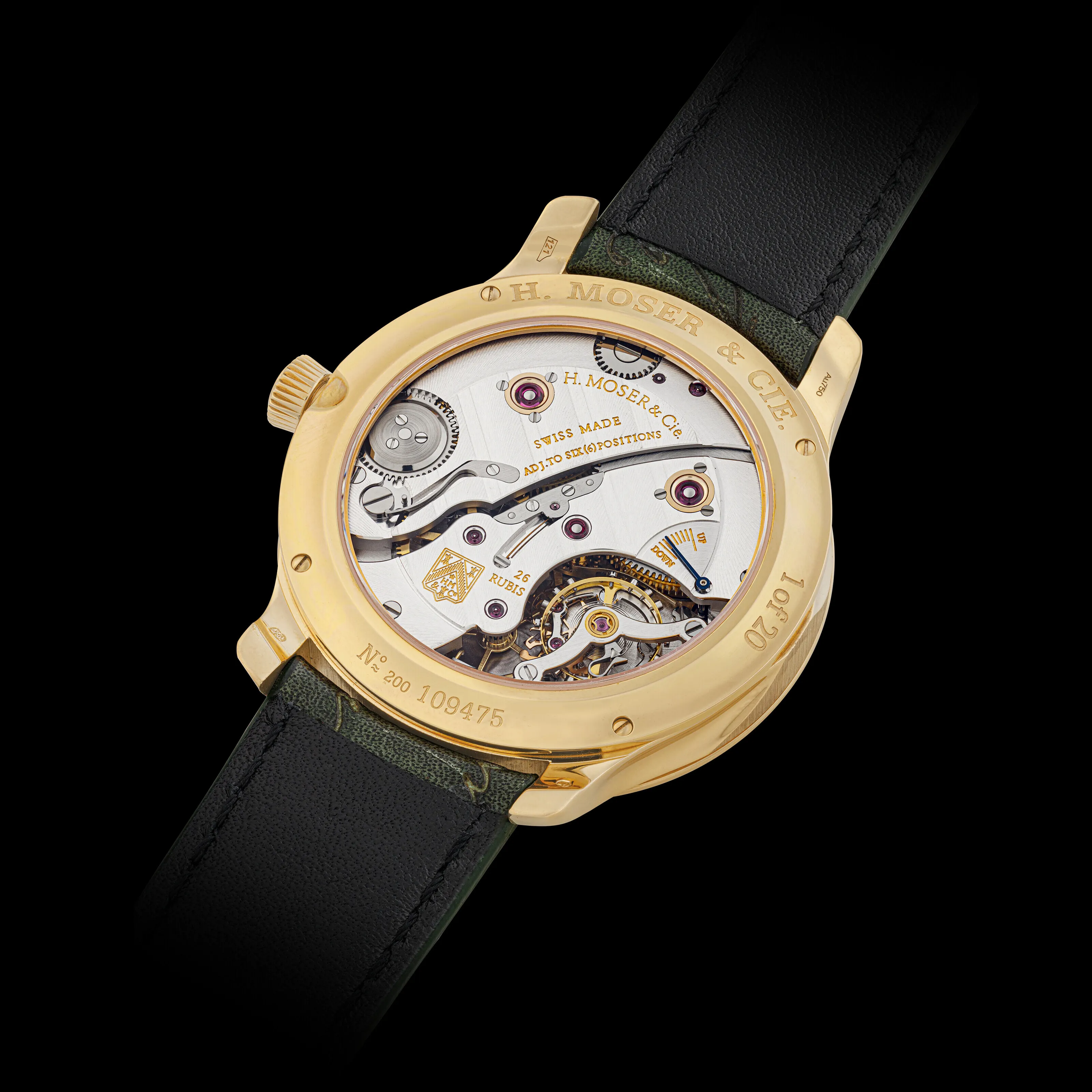 H. Moser & Cie. Endeavour 1343-0110 41mm Rose gold Green fumé 1