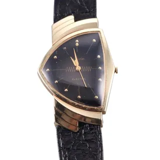 Hamilton Ventura Yellow gold Black