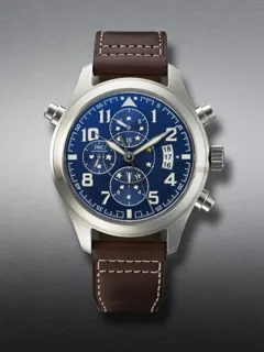 IWC Pilot Double Chronograph IW371807 Stainless steel Blue