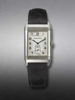 Jaeger-LeCoultre Reverso Duo 270.8.54 Stainless steel Silvered and black