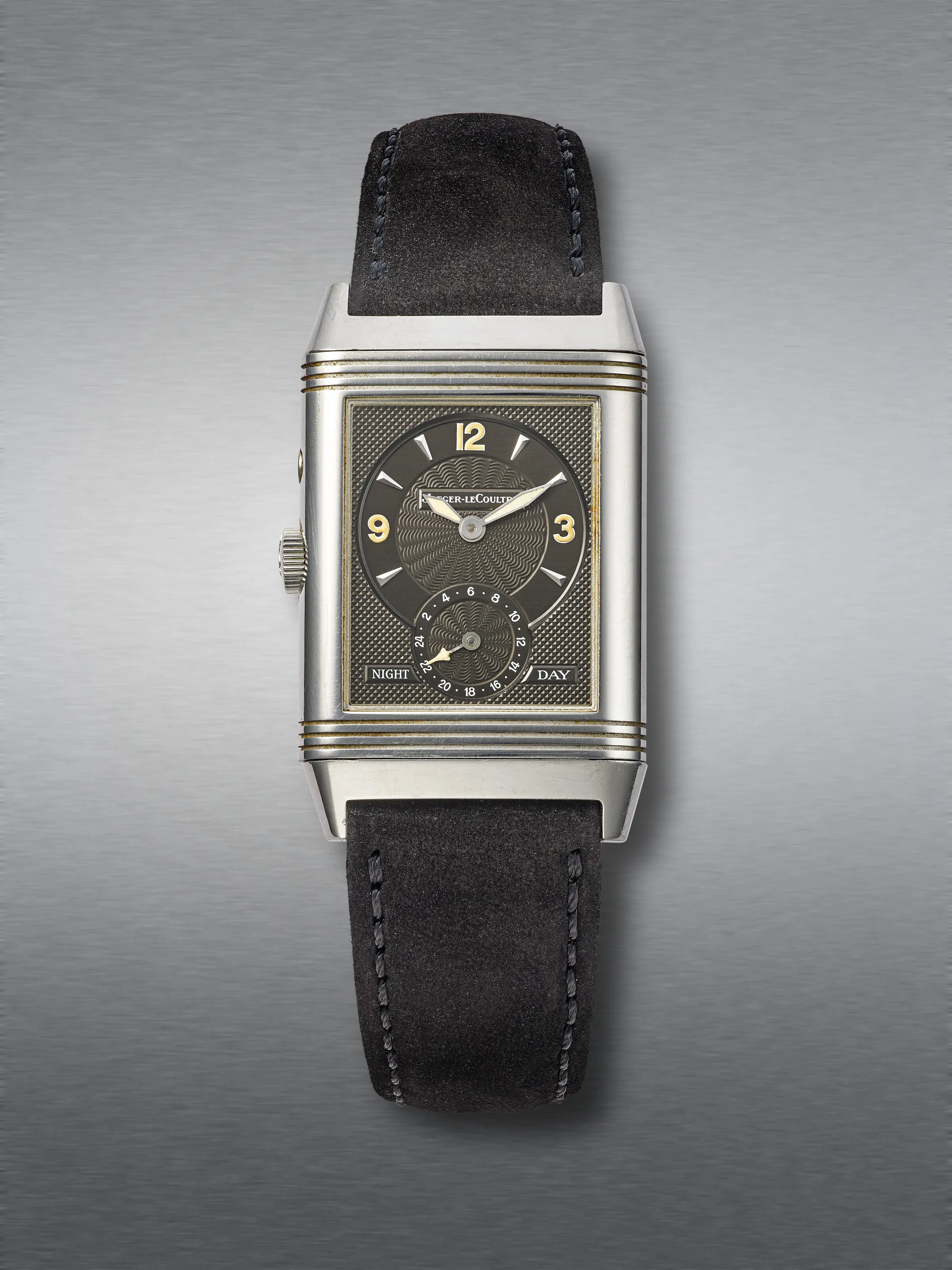 Jaeger-LeCoultre Reverso Duo 270.8.54 42mm Stainless steel Silvered and black 1