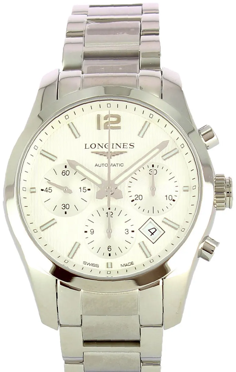 Longines Conquest L2.786.4.76.6 41mm Stainless steel Silver