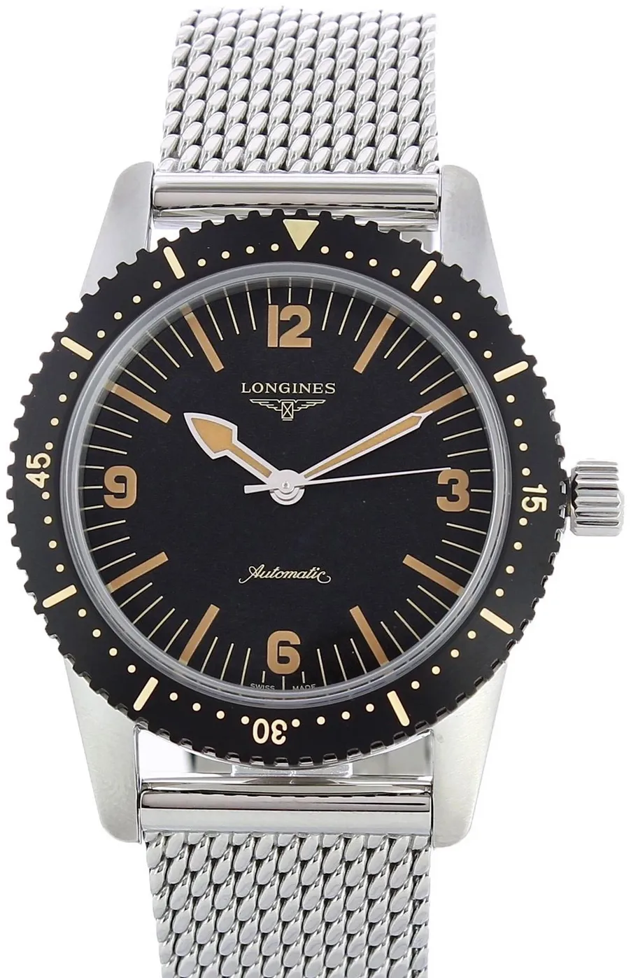 Longines Heritage L28224566 42mm Stainless steel Black