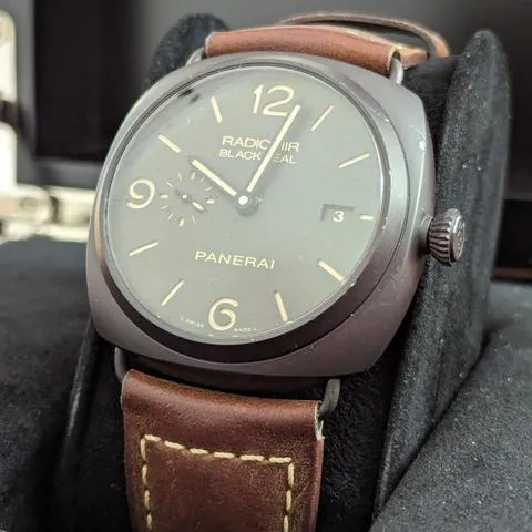 Panerai Radiomir Black Seal 3 Days Aut PAM 00505 45mm Ceramic Brown