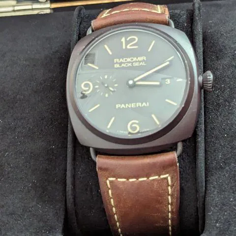 Panerai Radiomir Black Seal 3 Days Aut PAM 00505 45mm Ceramic Brown 9