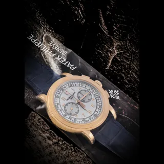 Patek Philippe Chronograph 5070R-001 Red gold Silver