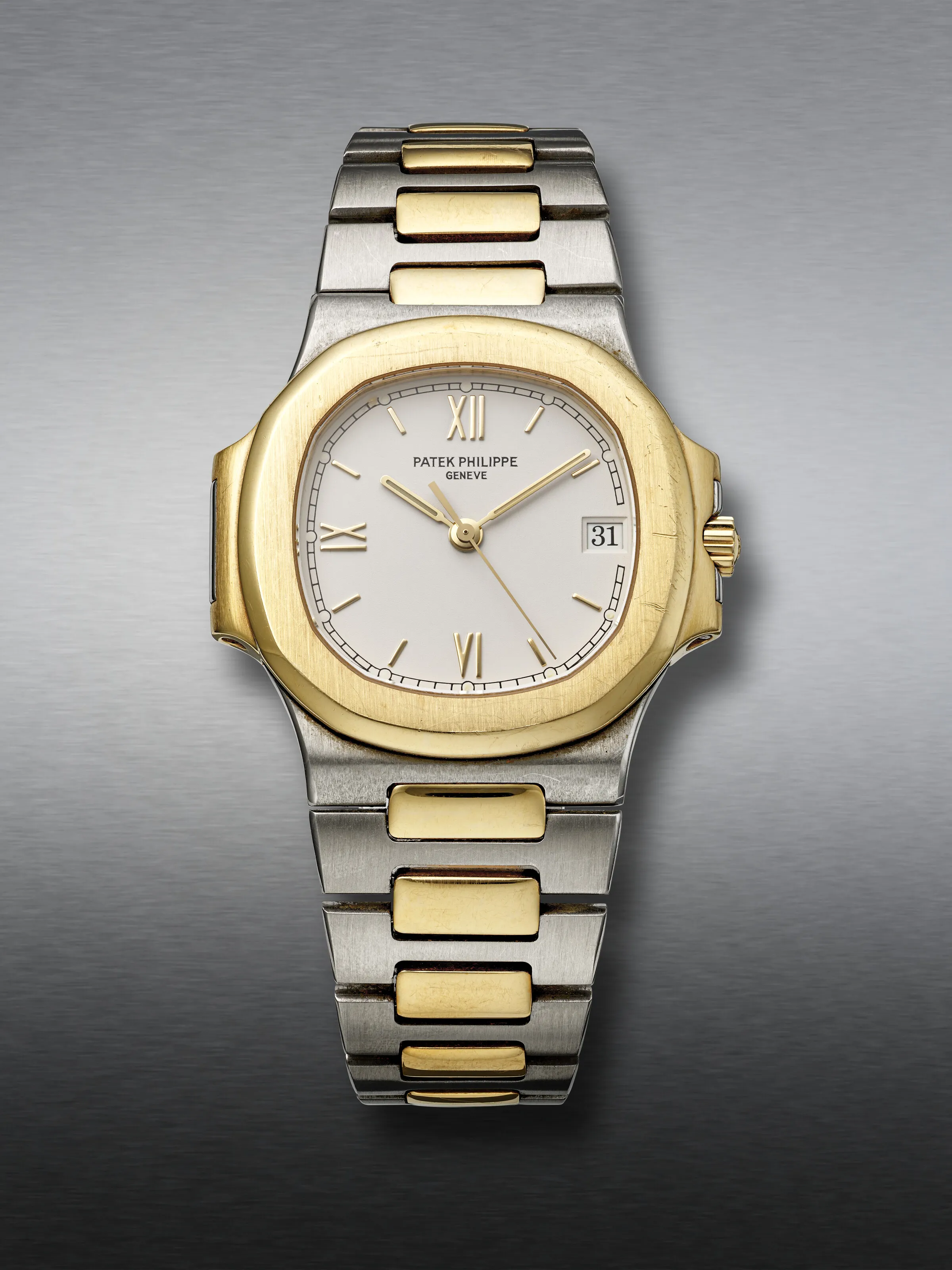 Patek Philippe Nautilus 3800 37.5mm Yellow gold and Stainless steel White