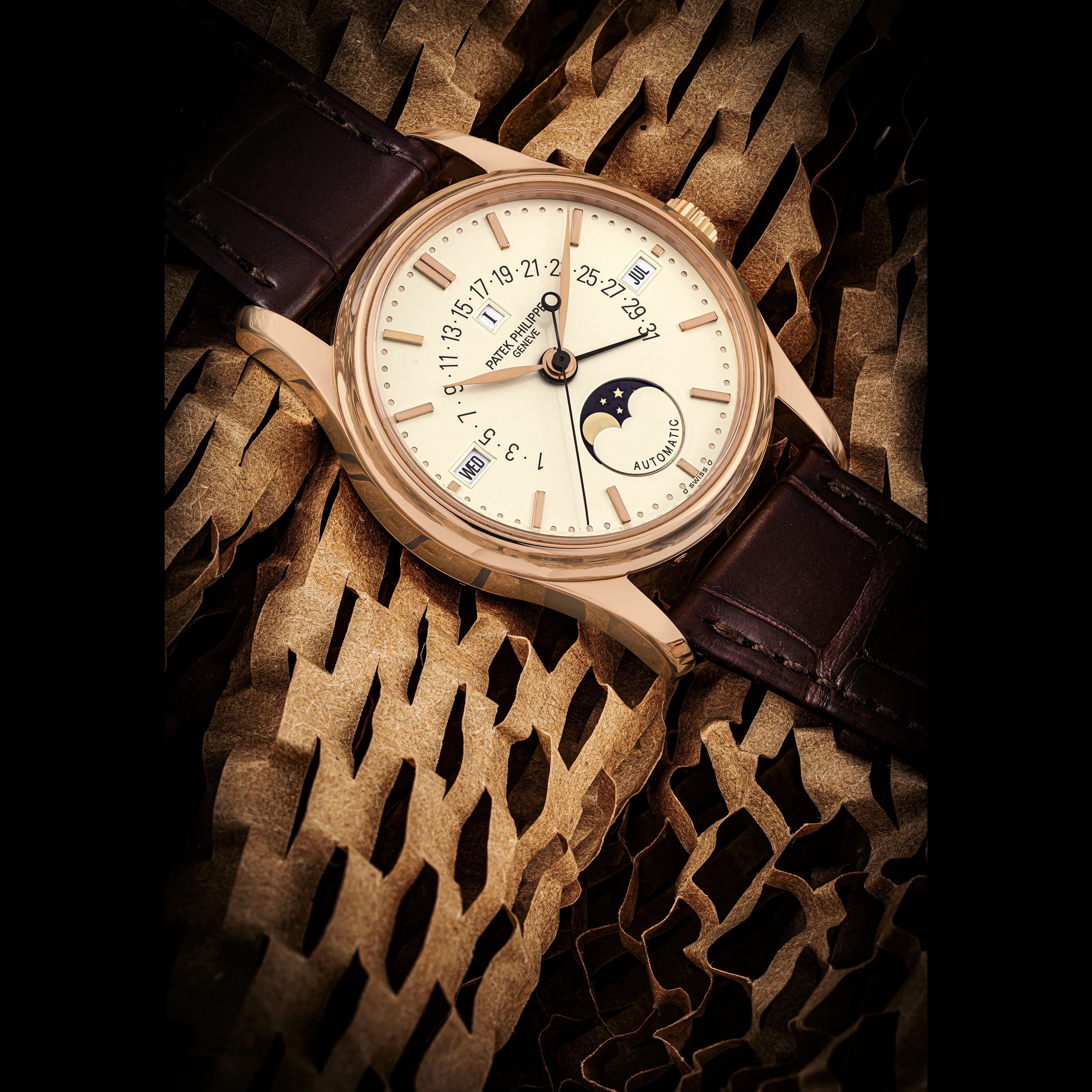 Patek Philippe Perpetual Calendar 5050R 35mm Rose gold Silver