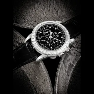 Patek Philippe Perpetual Calendar 5971P-001 Platinum Black and diamond-set