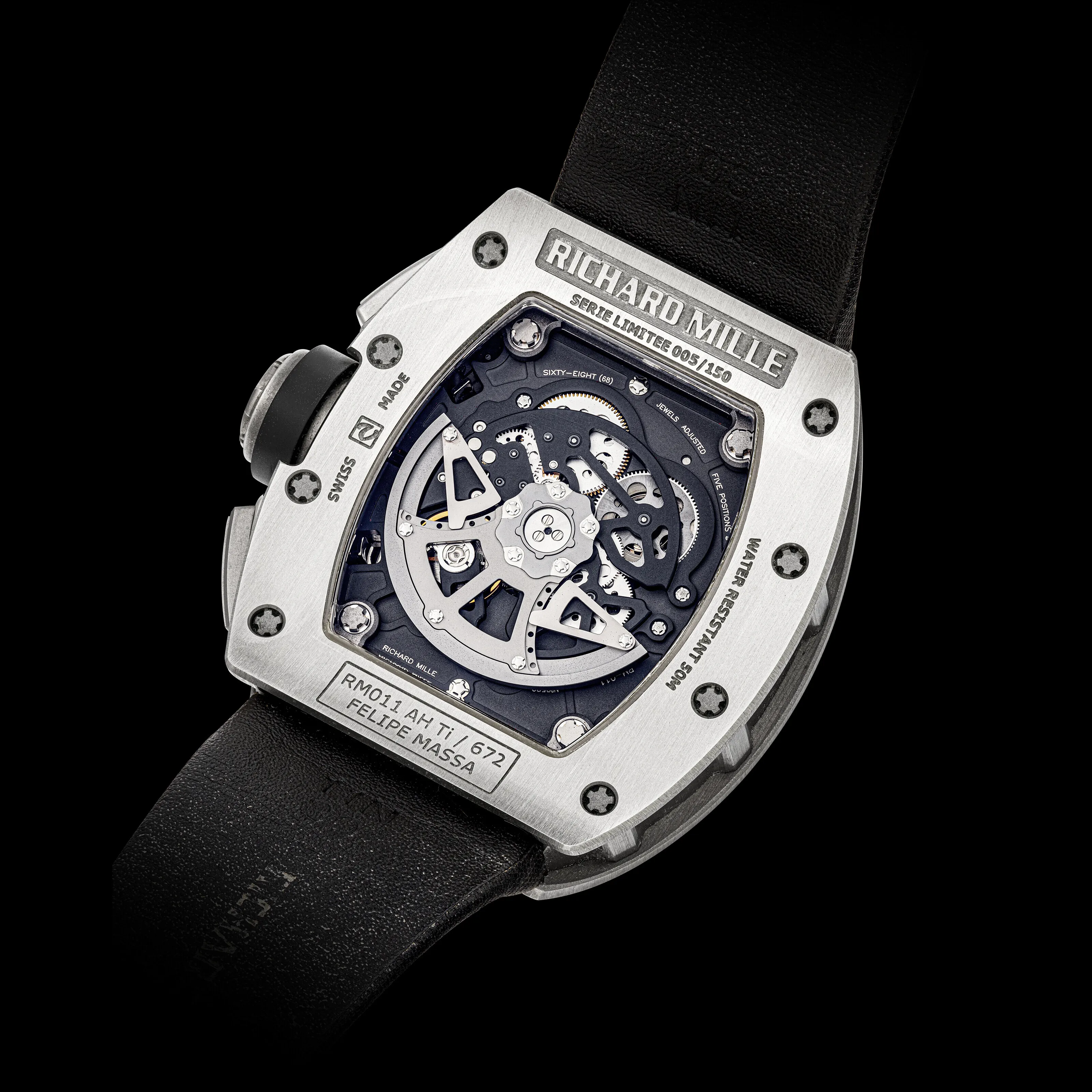 Richard Mille RM011 Felipe Massa RM011 AH TI 41.5mm Titanium Semi-skeletonized 1