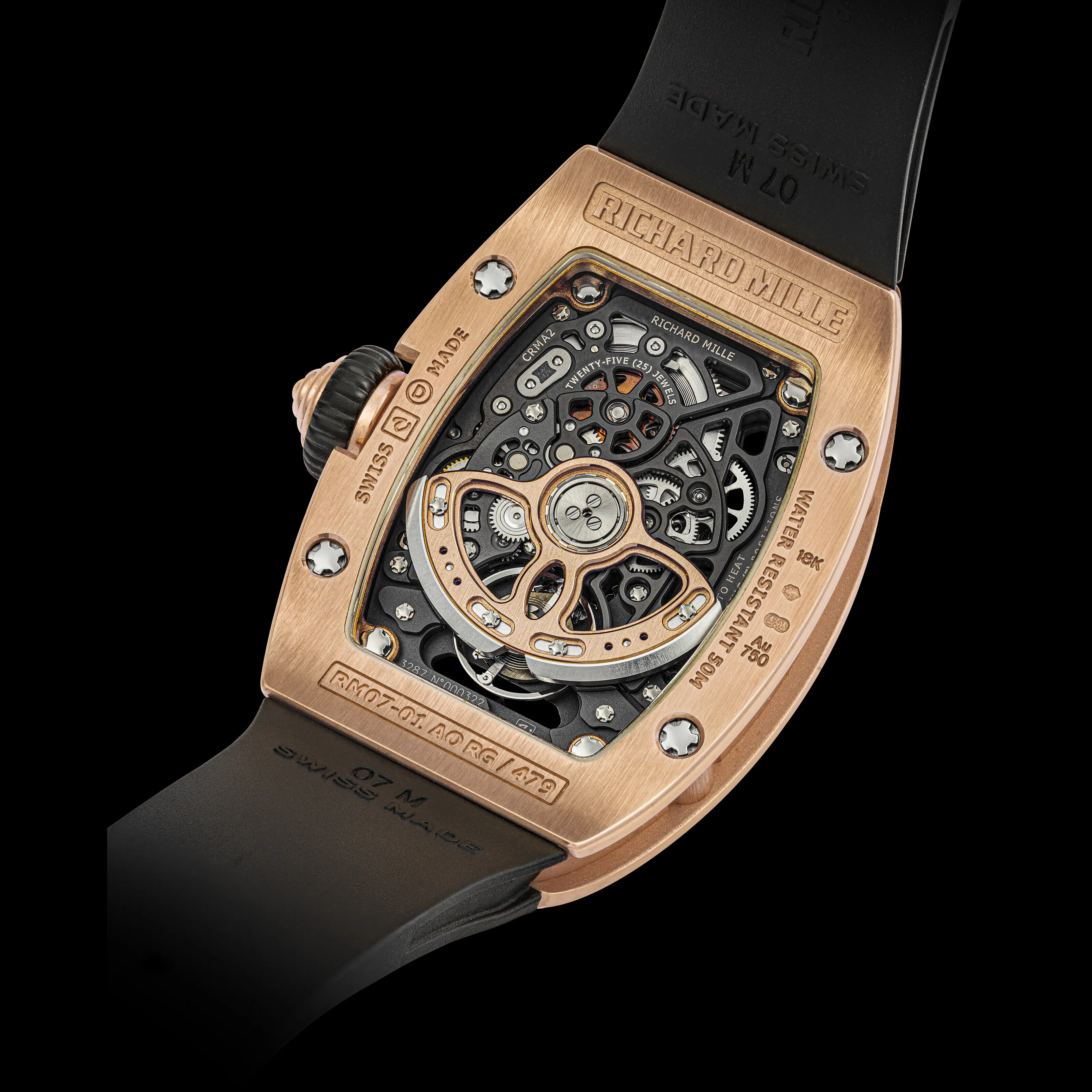 Richard Mille RM07-01 RM07-01 31mm Rose gold and Diamond Onyx and Diamond-set 1