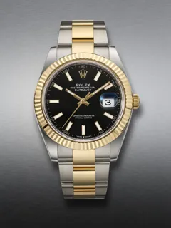 Rolex Datejust 41 126333 Yellow gold and Stainless steel Black