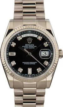 Rolex Day-Date 118239 36mm White gold Silver