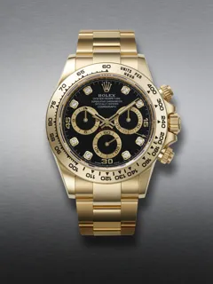 Rolex Daytona 116528 Yellow gold Black