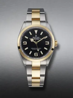 Rolex Explorer 124273 Yellow gold and Stainless steel Black