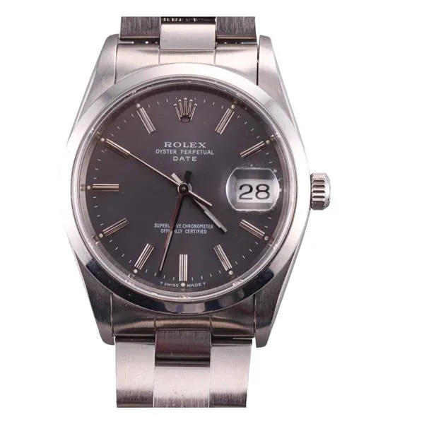 Rolex Oyster Perpetual Date 15200 34mm Stainless steel Grey 1